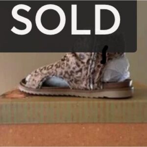 SOLD -"Very G" Libra Leopard Print Sandals SOLD